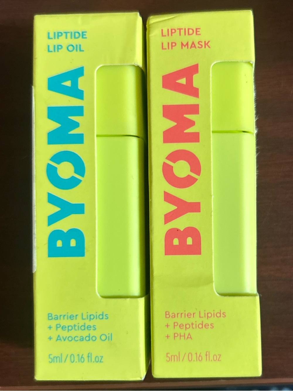 New BYOMA Liptide Lip Oil & Lip Mask Duo.